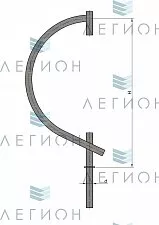 К101-1,1-0-0-0 кронштейн однорожковый