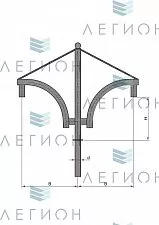К46-0,5-0,5-1-5 кронштейн однорожковый
