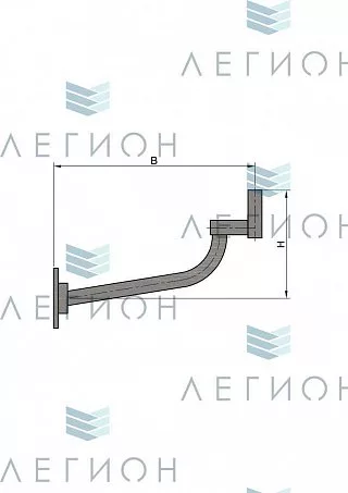 К41-0,8-1,5-12-5 кронштейн однорожковый